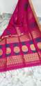 Party wear Silk Cotton Jamdani Saree thumb 9
