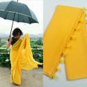 PLANE COTTON SAREE thumb 2