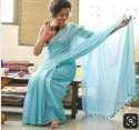 PLANE COTTON SAREE thumb 3