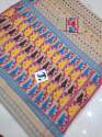 Pretty Handloom soft Dhakai Jamdani allover cotton thread butta Saree thumb 4