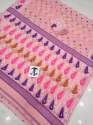 Pretty Handloom soft Dhakai Jamdani allover cotton thread butta Saree thumb 5