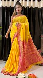Pure Cotton party Wear Designer Handloom Saree