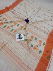 Pure Mal Cotton Feathers Soft Saree