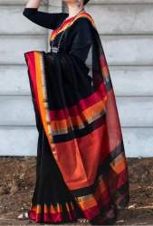 Pure Silk cotton Maheswari Handloom Saree 