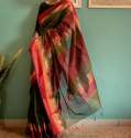 Pure Silk cotton Maheswari Handloom Saree  thumb 2