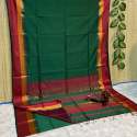 Pure Silk cotton Maheswari Handloom Saree  thumb 7