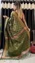Silkcotton CopperZari Weaving Designer saree thumb 15