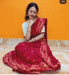 Stylish Pure Soft Cotton Saree in Kolkata 