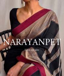 Tantusha Present Pure Cotton Narayanpet Saree 