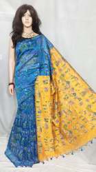 Tantusha Printed Handloom cotton silk saree