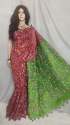 Tantusha Printed Handloom cotton silk saree thumb 1