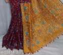 Tantusha Printed Handloom cotton silk saree thumb 6