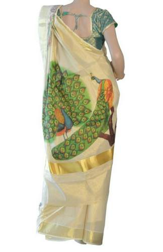 Kerala Cotton Saree2 by K R V Tex