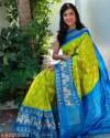 Designer Double Ikat Pure Pattu Saree thumb 1