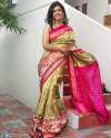 Designer Double Ikat Pure Pattu Saree thumb 2