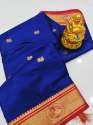 Designer Paithani Soft Lichi Silk Saree thumb 2