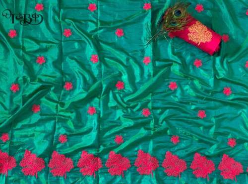 Designer Party Wear Pure Sana Silk Saree