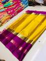 Duck Design Pure Soft Silk Cotton Sarees thumb 3