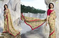 Elegant Printed Linen Silk Sarees