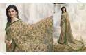 Elegant Printed Linen Silk Sarees thumb 1