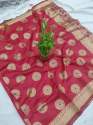 Exclusive Embroidery Work Sana Silk Sarees