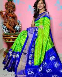 Fancy Full Ikat Work PattuSaree