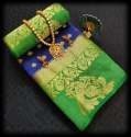 Ladies Wedding Mango Design Tussar Silk Sarees thumb 1