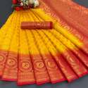 Naylon silk Saree With jari work with Rich Pallu thumb 1