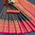 Naylon silk Saree With jari work with Rich Pallu thumb 2
