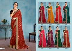 VIHANA Fancy Embroidery Butti Work Saree