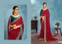 VIHANA Fancy Embroidery Butti Work Saree thumb 6