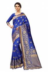 Zari Border Banarasi Silk Weaving Sarees