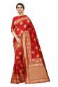 Zari Border Banarasi Silk Weaving Sarees thumb 2