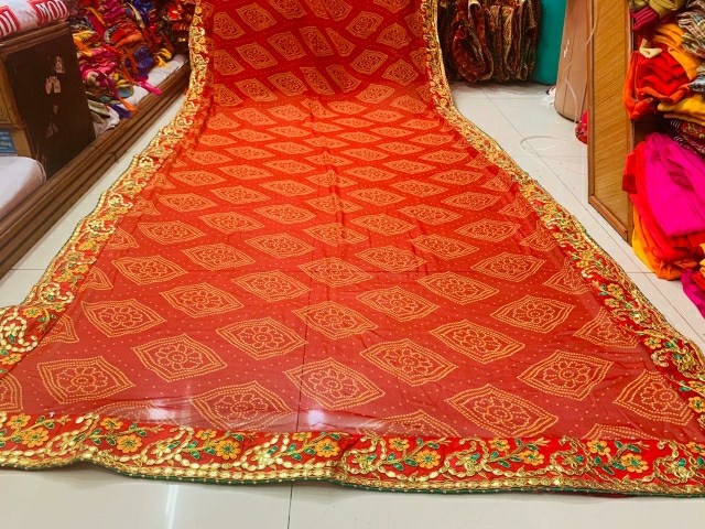 Bandhni print sarees by ramdev silk mills 