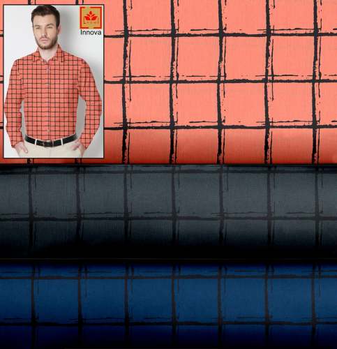 Checks Poplin Shirting fabric