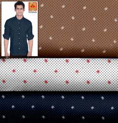 Printed Poplin Shirting Fabric 