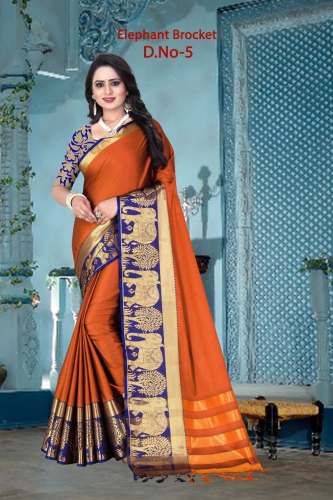 designer heavy silk saree by M R Textile