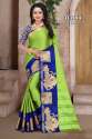 designer heavy silk saree thumb 1