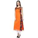 Orange Regular Wear Georgette Kurtis thumb 1