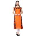 Orange Regular Wear Georgette Kurtis thumb 2