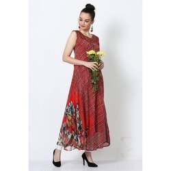 Sleeveless Georgette Printed Kurtis