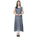 Sleeveless Semi Stitched Cotton Kurtis thumb 1