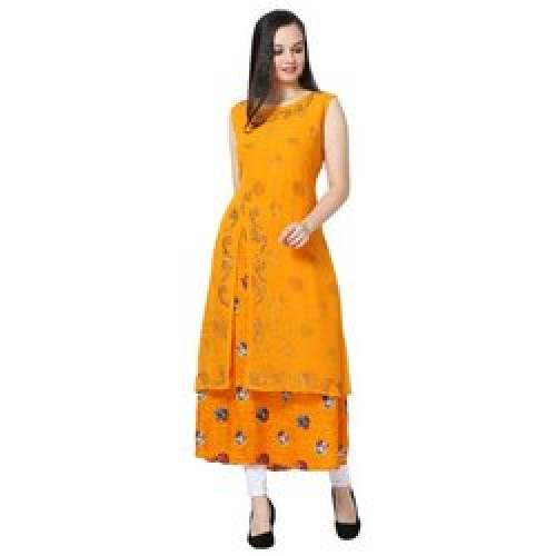 Stylish Girls Georgette Semi Stitched Kurtis by Vesture Forge Enterprises