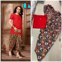 Fancy Rayon Kurtis With Printed Dhoti thumb 1