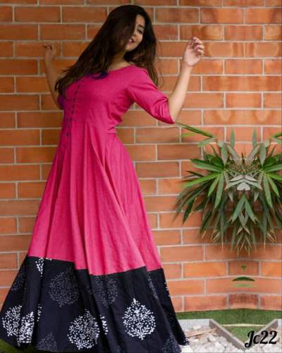 Fancy Flore Printed Soft Rayon Gown