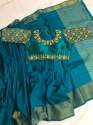 Rich Pallu Nylon Silk Sarees thumb 1