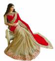 Wedding Wear Half And Half Georgette Sarees thumb 2