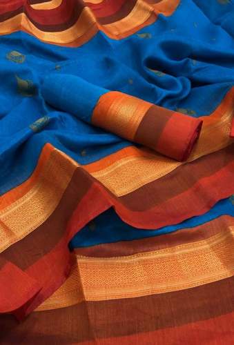 Women Pure Cotton Uniform Sarees