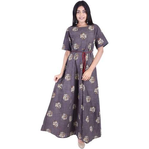 Anarkali Cotton Gown Kurtis by Vaachi Creations