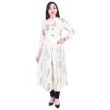 Beautiful Cream Printed Cotton Kurtis